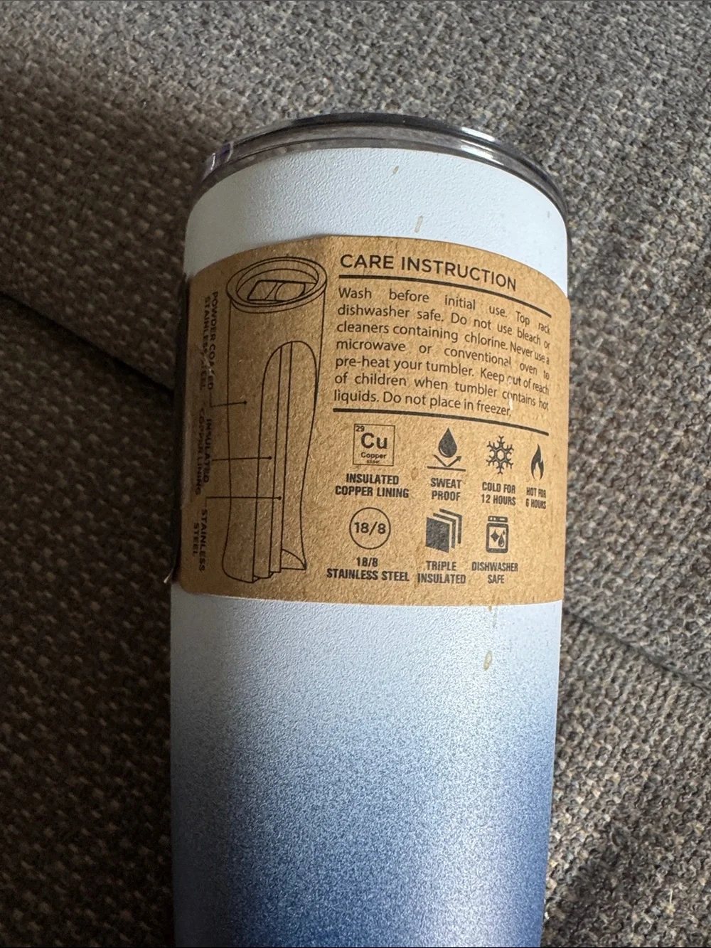 HydraFlow Blue Ombre Lager Tumbler - HydrafFlow
